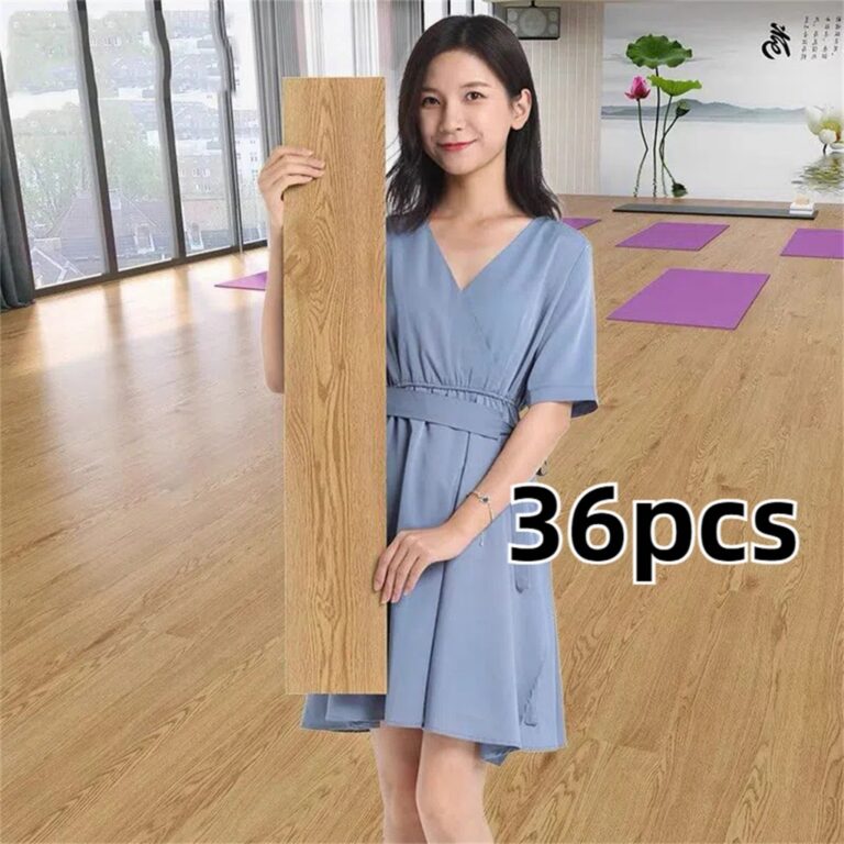 36PC Adesivo de Piso Madeira Moderno Antiderrapant