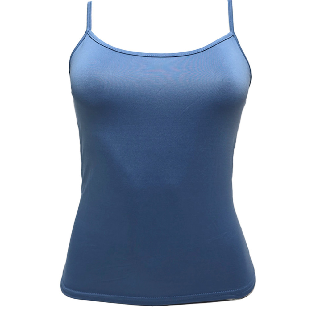 BLUSA ALCINHA LISA SEM COSTURA 120017 AZUL