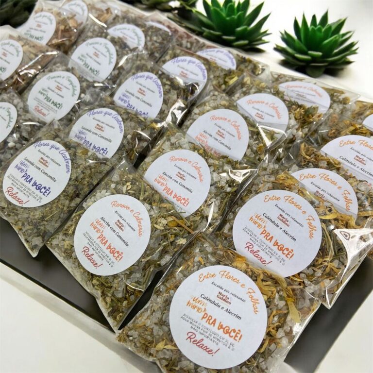 30 Escalda pés Relaxante Lavanda e Camomila  kit 