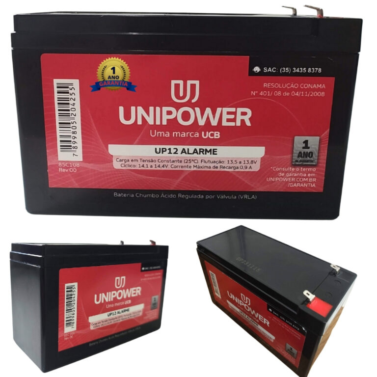 Bateria Alarme NOVA 12v 7ah Vrla Selada Agm Nobrea