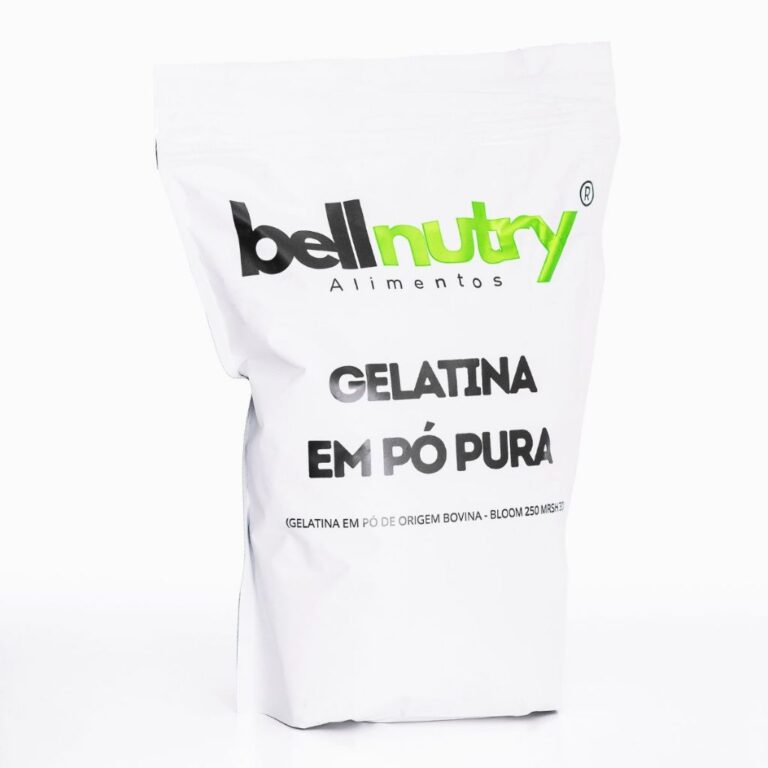 Gelatina 100% Natural Pura Sem Sabor Incolor 500g 