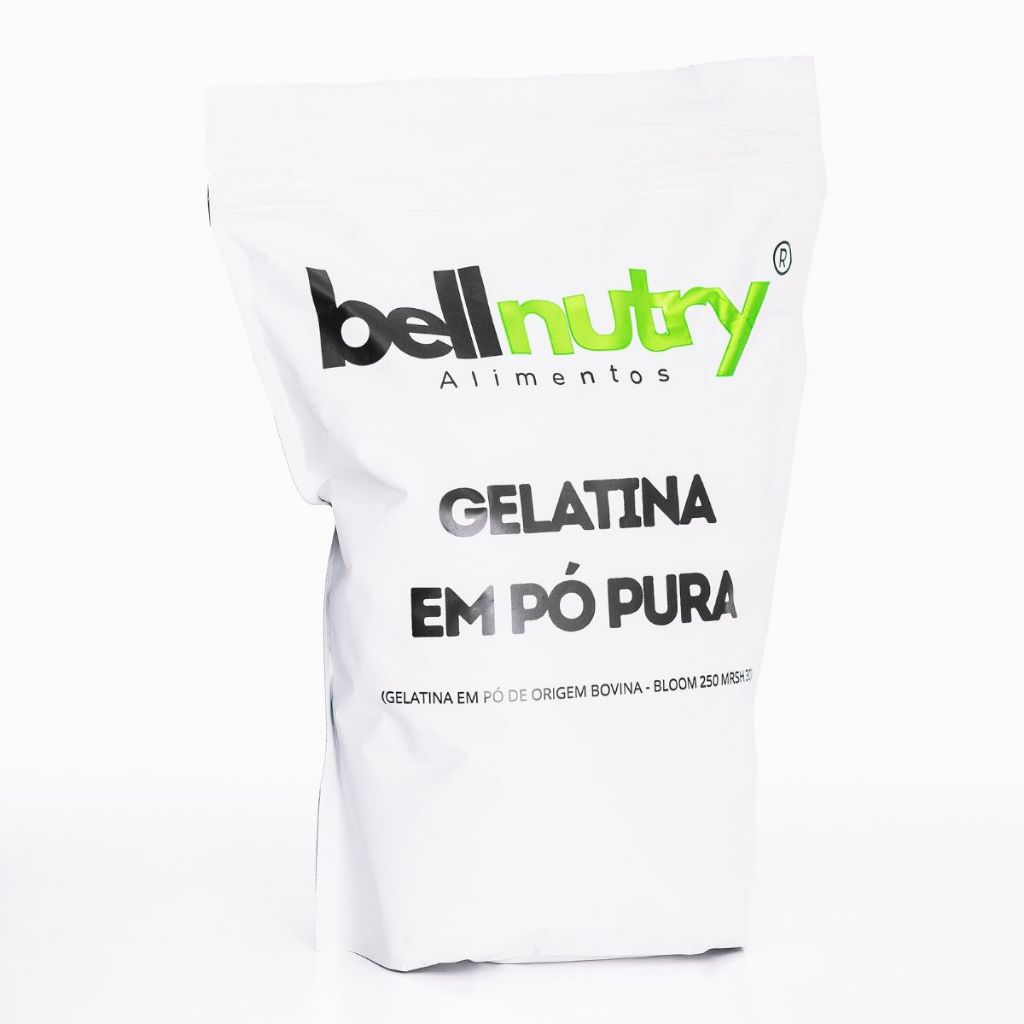 Gelatina 100% Natural Pura Sem Sabor Incolor 500g – BellNutry Alimentos