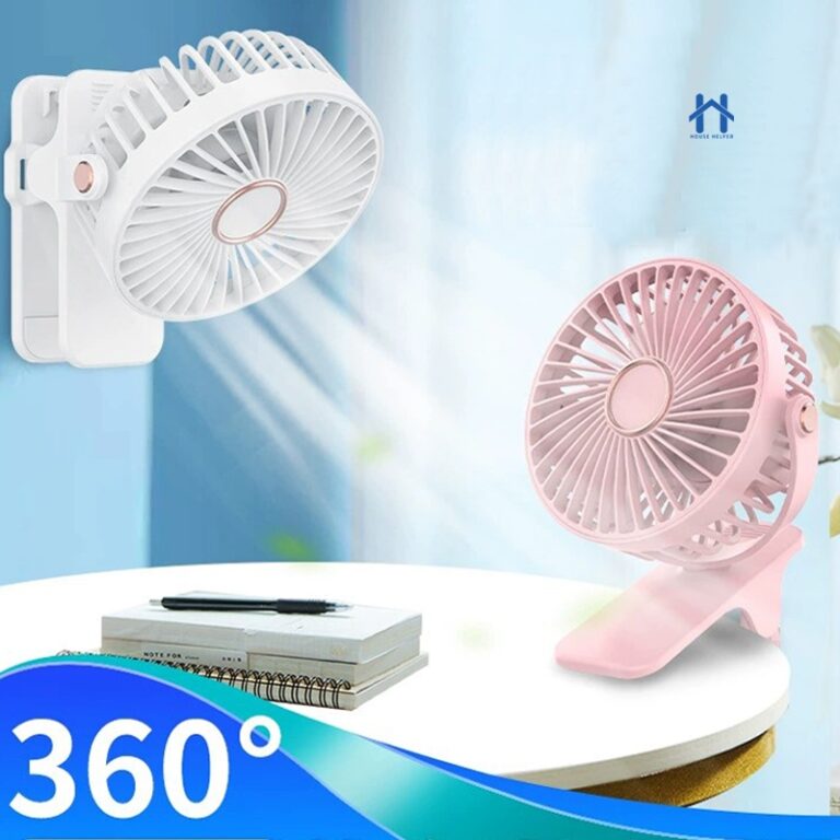 Mini Ventilador Recarregável com Clip Prendedor 3