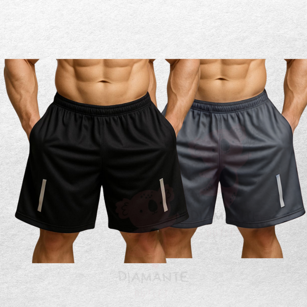 Kit 2 Bermuda Esportiva Masculina Short Para Corridas e Academia