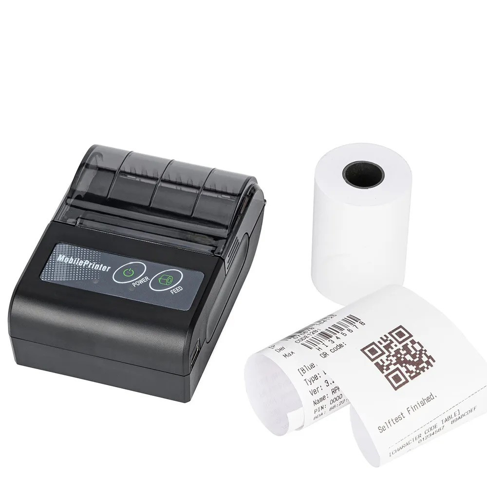 Mini Impressora Térmica Portátil 58mm – Ideal Para Comandas, Cupons Fiscais, Recibos e Automação