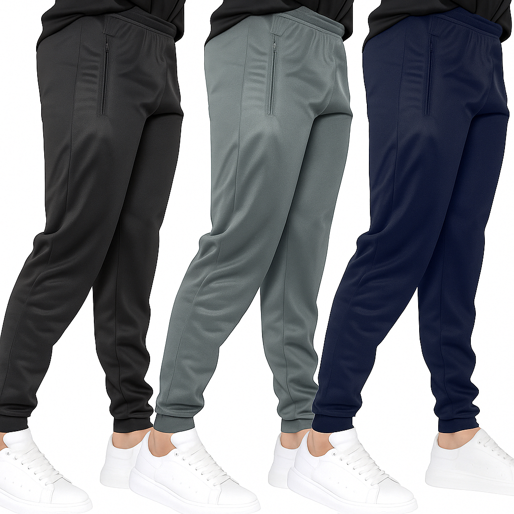 Kit 3 Calças e 1 Calça Jogger Esportivas Masculinas  Premium e Estilosa otima para trabalhar