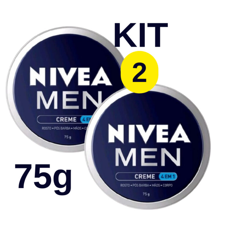 KIT 2 Hidratante Nivea Men Creme 4 em 1 75g
