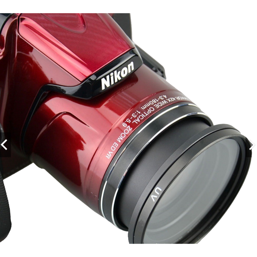 Anel adaptador Filtro e lentes 58MM para Nikon P500 P510 P520 P530 Novo