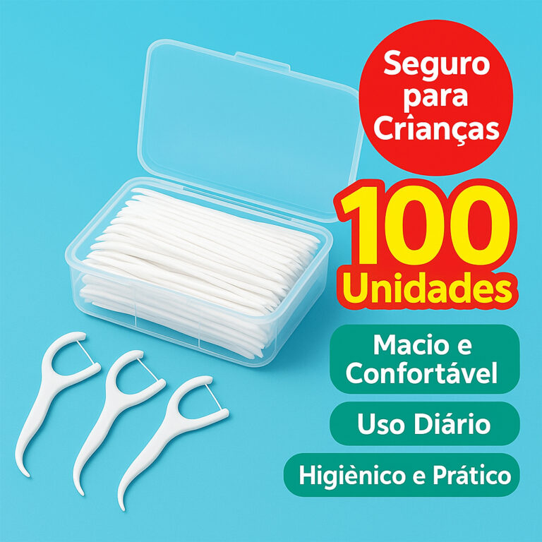 Kit 50/100/200/300 Unidades de Fio Dental Infantil