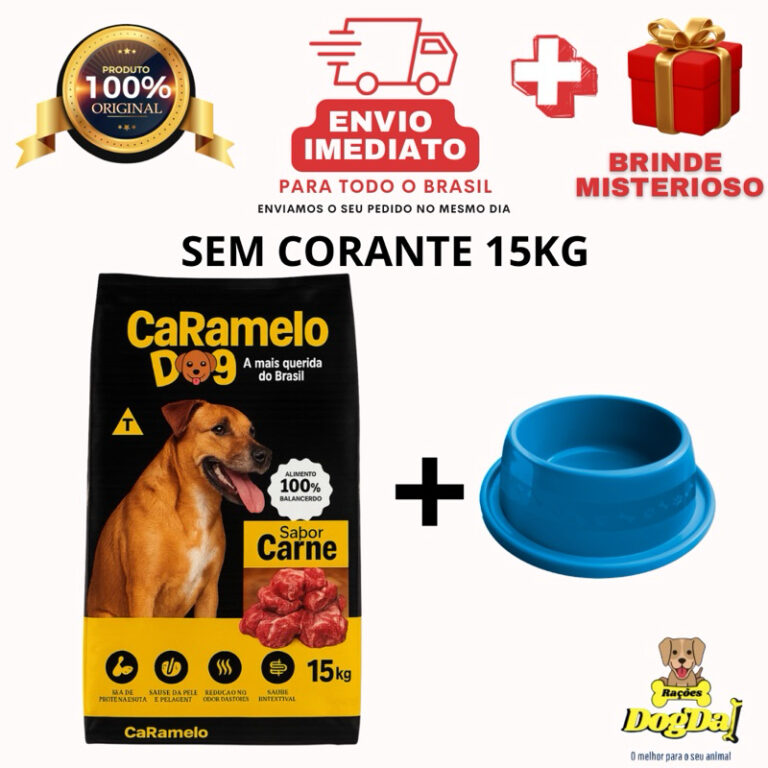 RAÇÃO PARA CACHORRO ORIGINAL CARAMELO DOG 15KG C