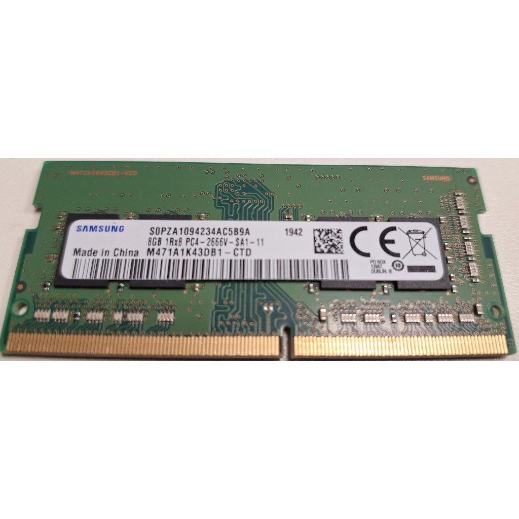 Memória Samsung 8Gb PC4 2666MHz para notebook