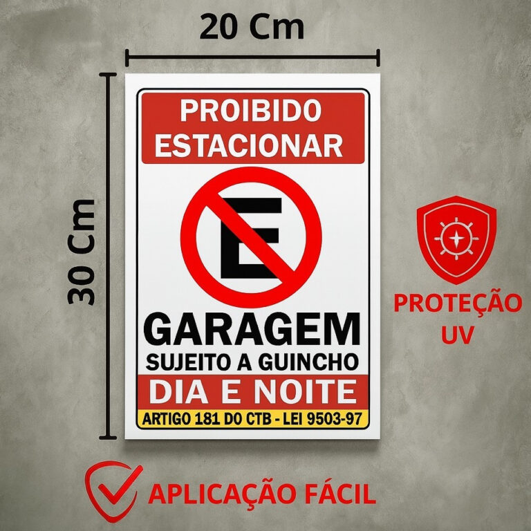 Monte seu Kit Placa de Sinalização Fotoluminesce