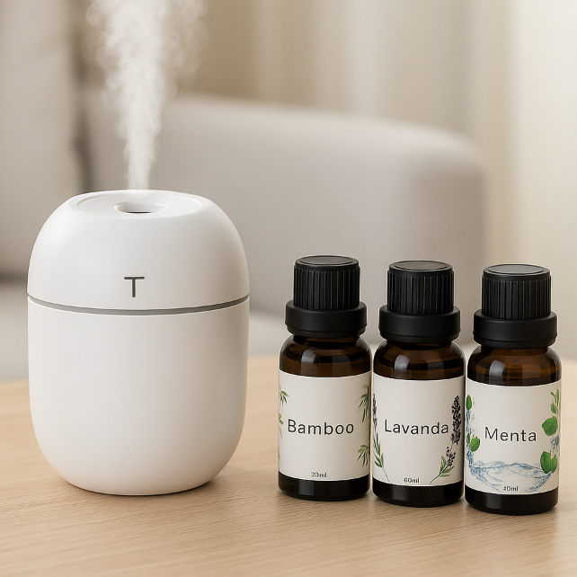 Mini Umidificador Aromatizador Purificador de Ar P