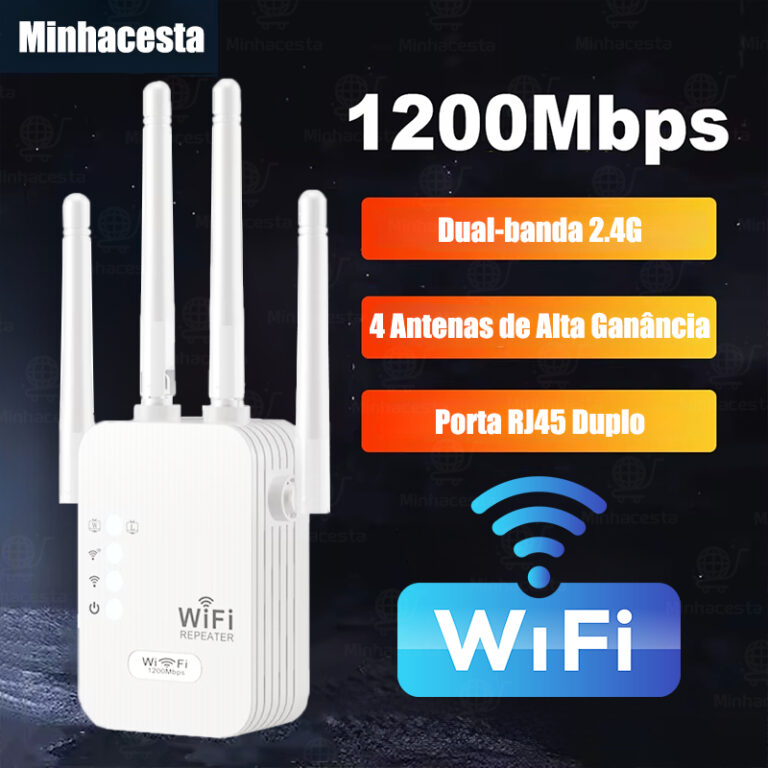 Repetidor Wifi 1200 mbps 110V/220V Sinal Forte Ult
