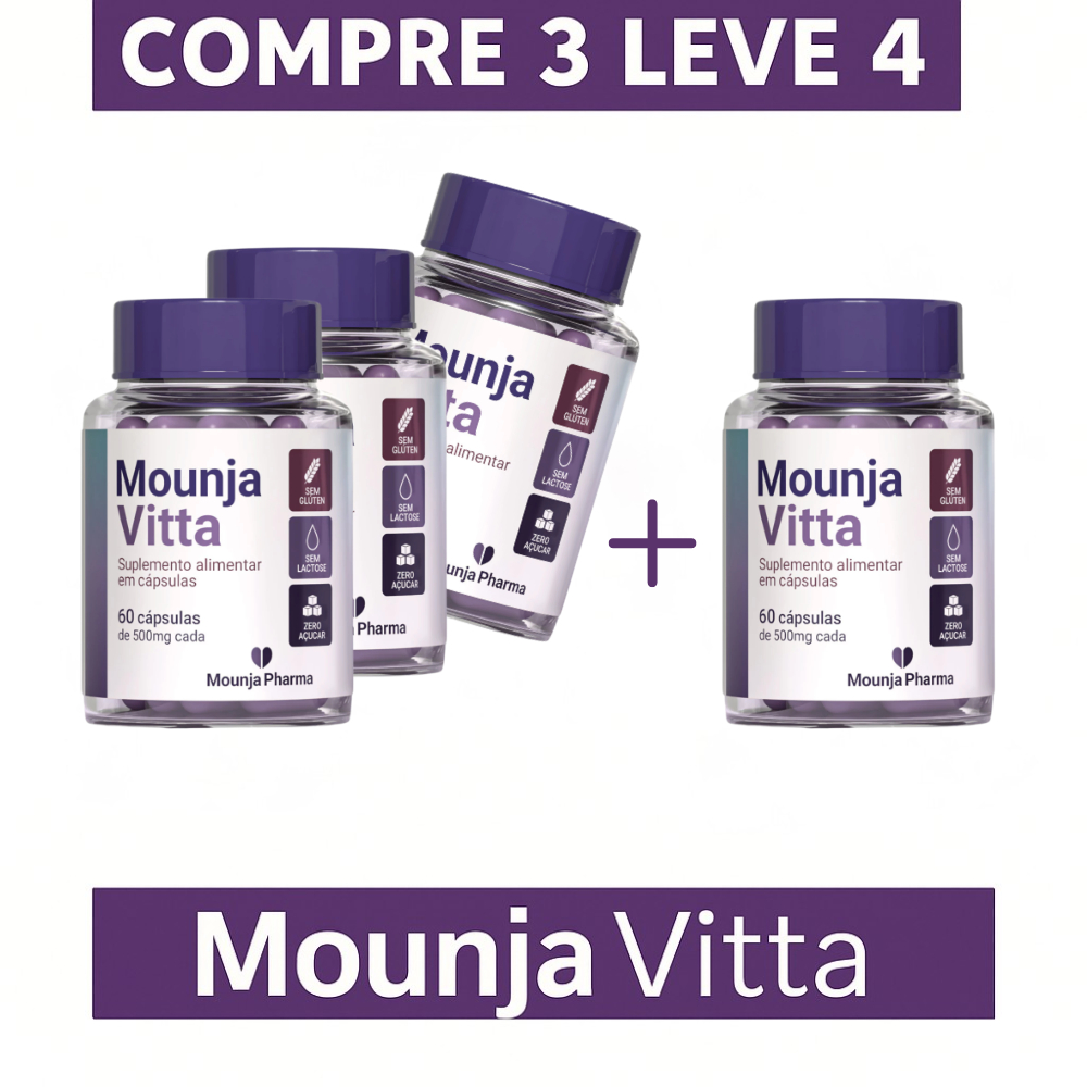 LIMITADO Compre 3 Leve 4 – Glucomanan + Psyllium + Quitosana + Spirulina – 500mg