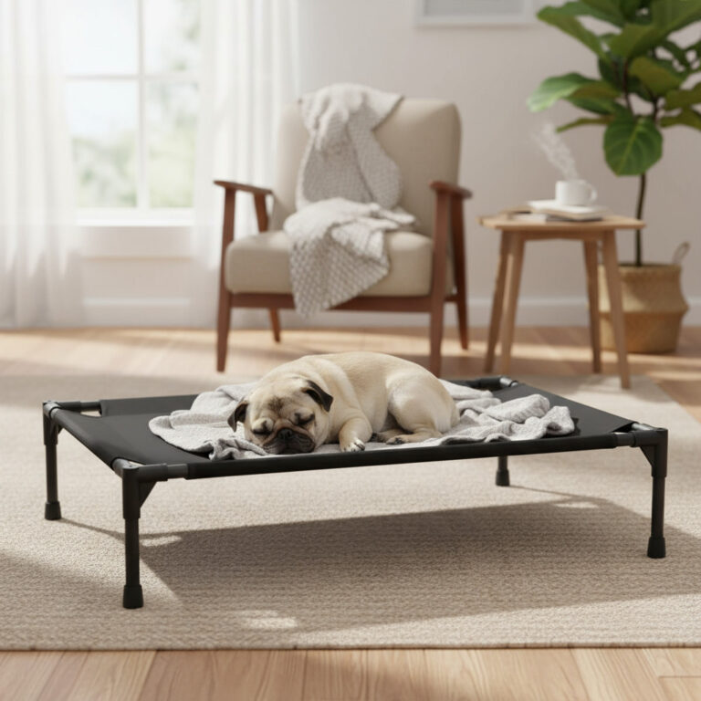 Cama Pet Raças Pequenas Elevada Resistente E Conf