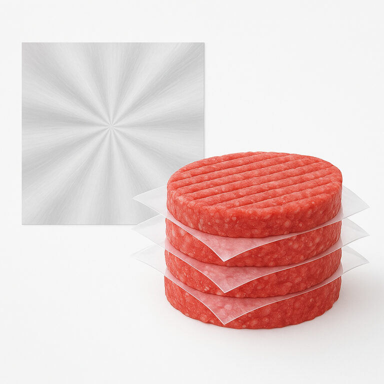 500 folhas Separador Plastico de hambúrguer 15cm 