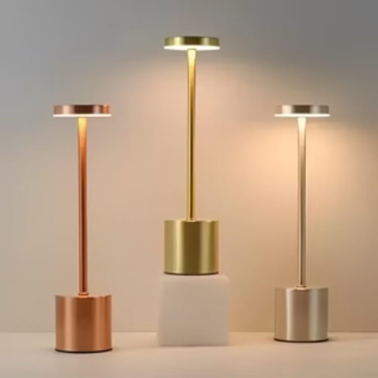 Luminária Abajur de Mesa Candeiro Dumbbell Touch 