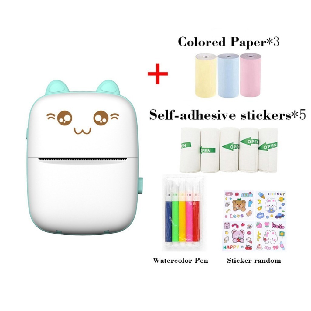 Mini Impressora Térmica Portátil De Sem Fio Bluetooth Imagem Compatível Com Android E IOS