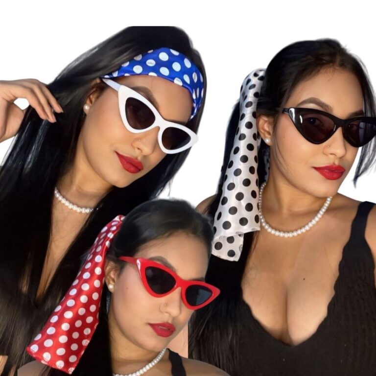 Kit anos 50 e 60 Fantasia 4 peças Adulto e Infant