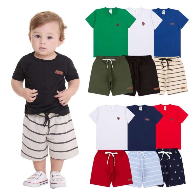 Kit Sortido 2, 6 ou 10 Peças Roupa Infantil Menin