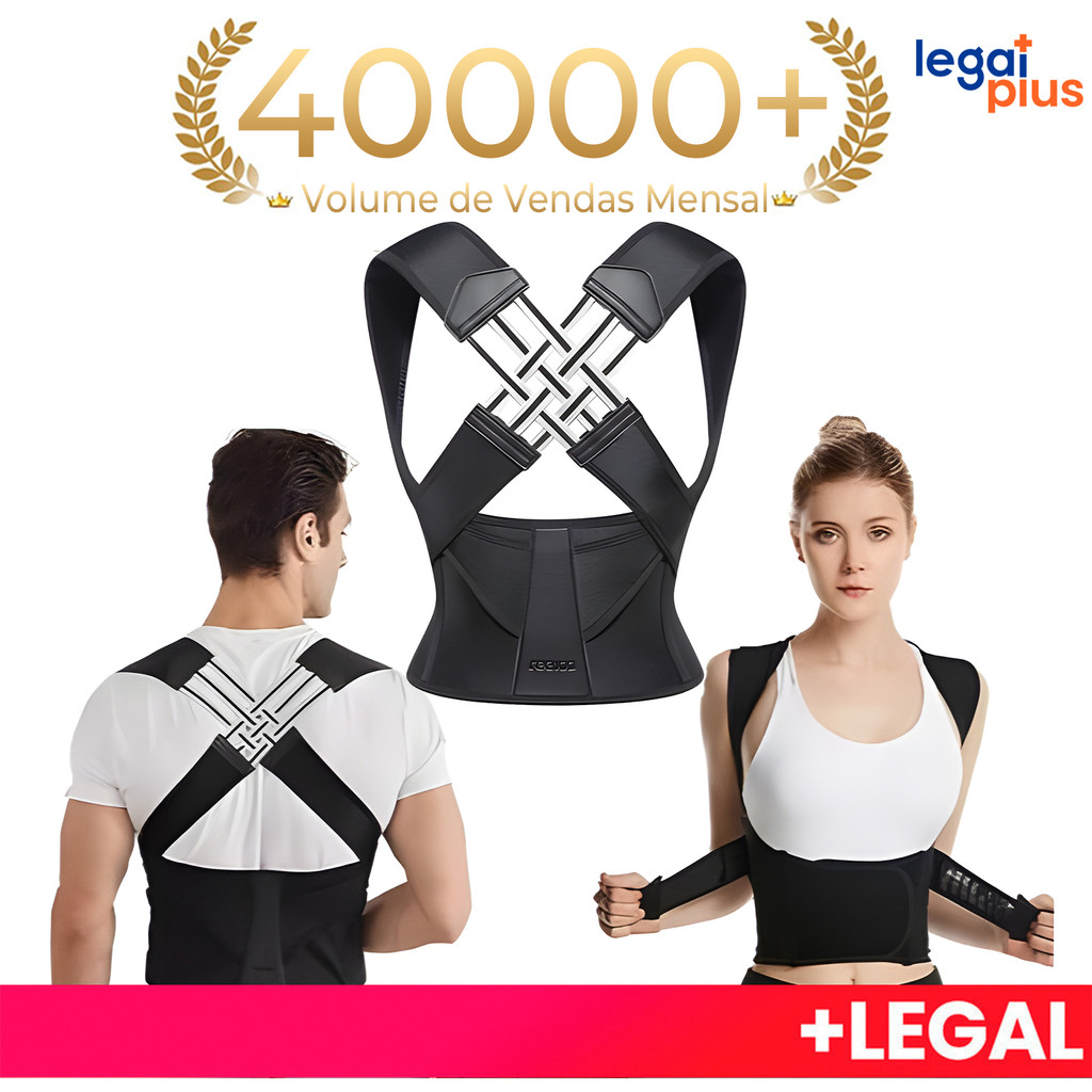 Ajustável Colete Corretor Postural Cervical Unissex para Alívio de Dor