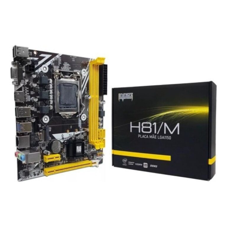 Placa Mãe Lga 1150 Intel H81 Ddr3 M.2 Nvme Usb 3.