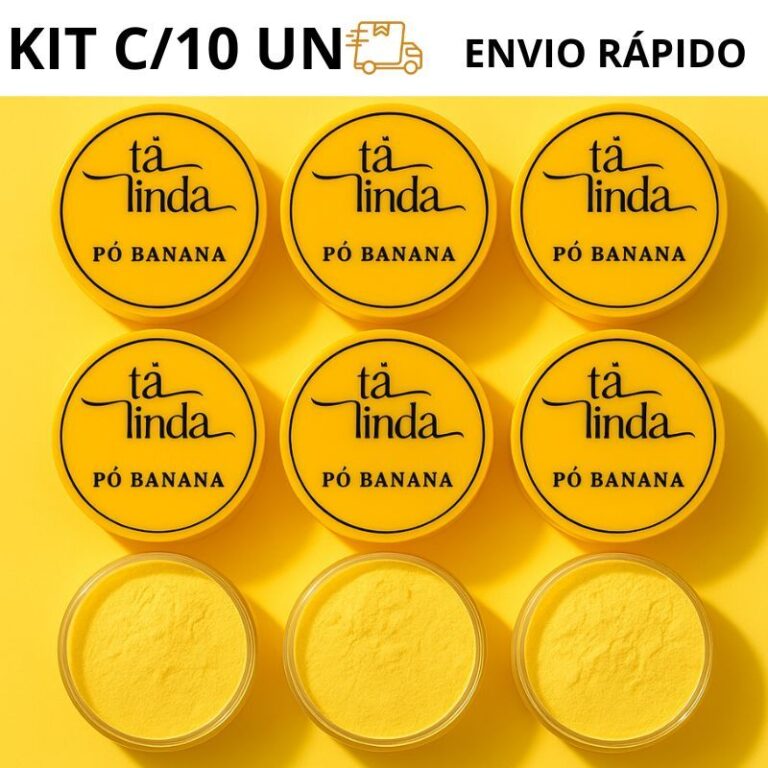 Kit 10 Unidades Pó Banana Fixador Tá Linda  Acab