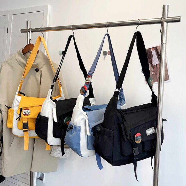 Bolsa Transversal de Lona de Grande Capacidade Uni