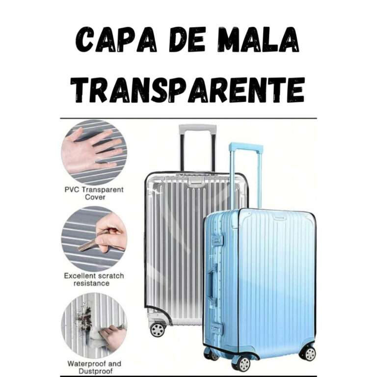Capa De Mala Transparente Para Cobrir Mala De Envi
