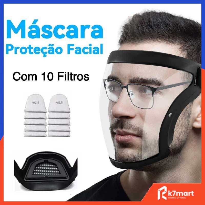 Máscara Transparente com Proteção PM2.5 | Ideal para Uso Diário e Profissional