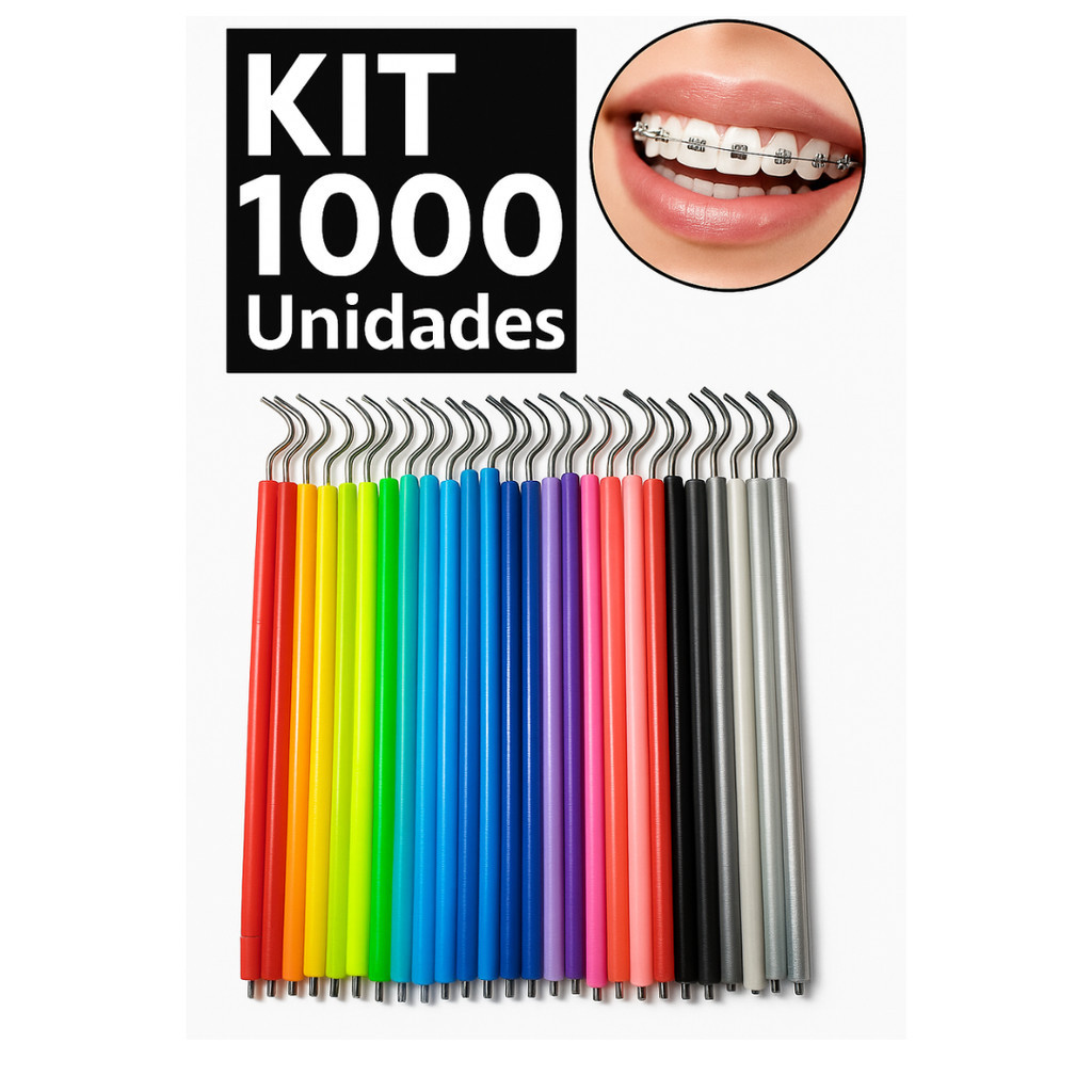 1000 Borrachinha Aparelho Ortodôntico Bengalinha para Bráquetes
