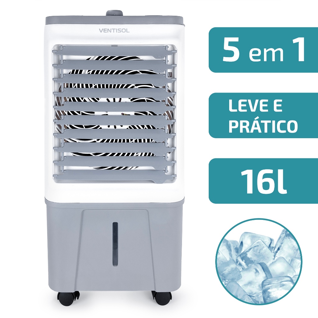 Climatizador de Ar Portátil Ventisol 16L Elétrico 127V/220V Função Climatizar + Ventilação
