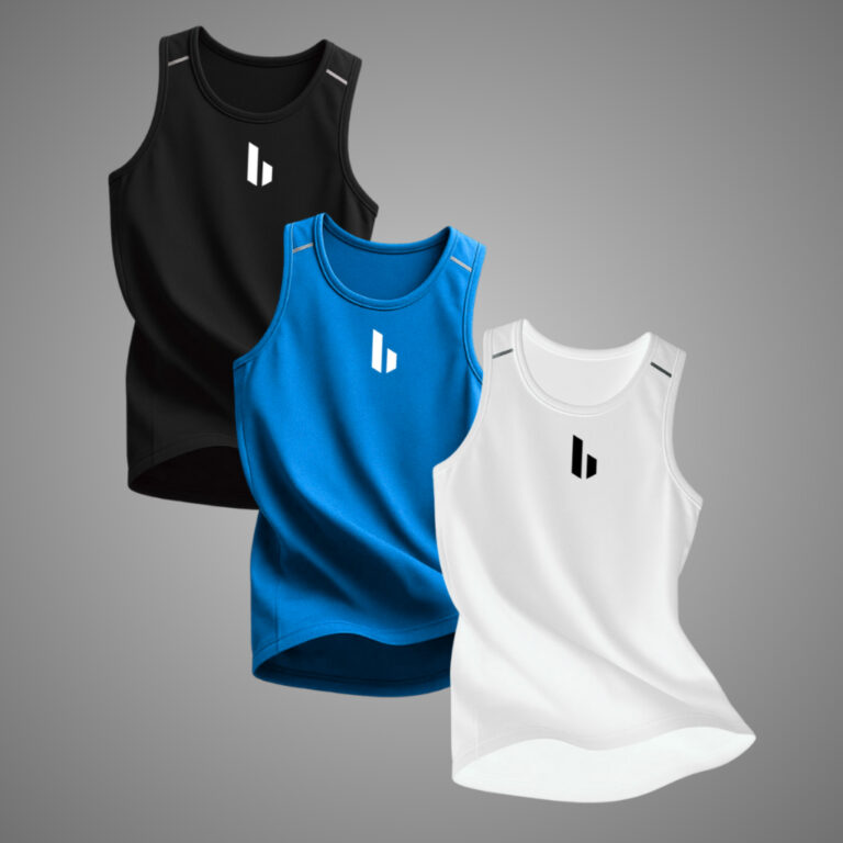 KIT PROMOÇÃO 3 Regatas DryFit Masculinas Sem Man