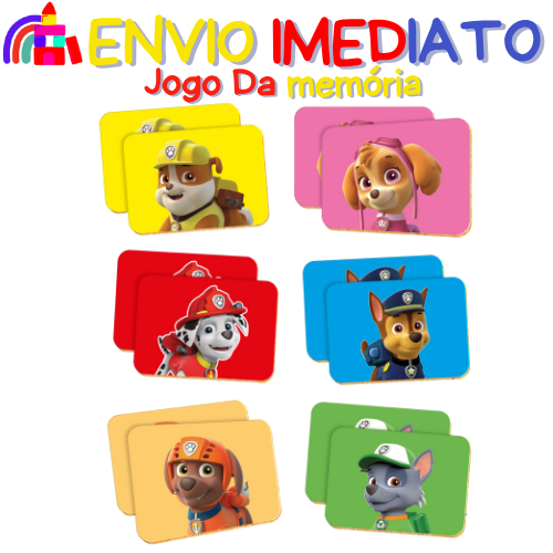 Jogo Da Memória 12 Peças  – Infantil ̵