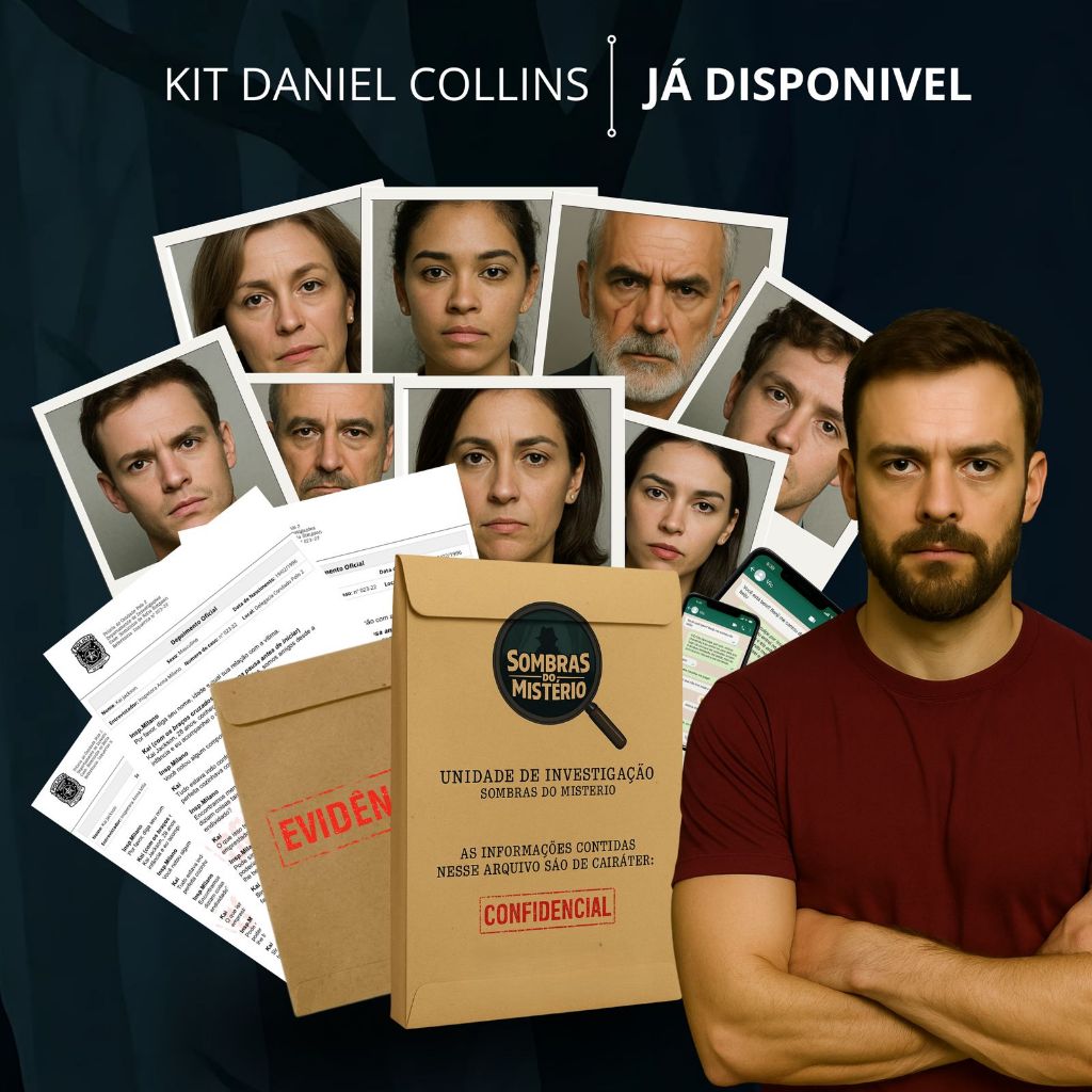 Jogo Detetive Realista  Sombras do Mistério e o Caso Daniel Collins