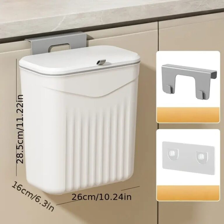 Lixeira Suspensa Anti Odor Com Tampa 9 Litros Para