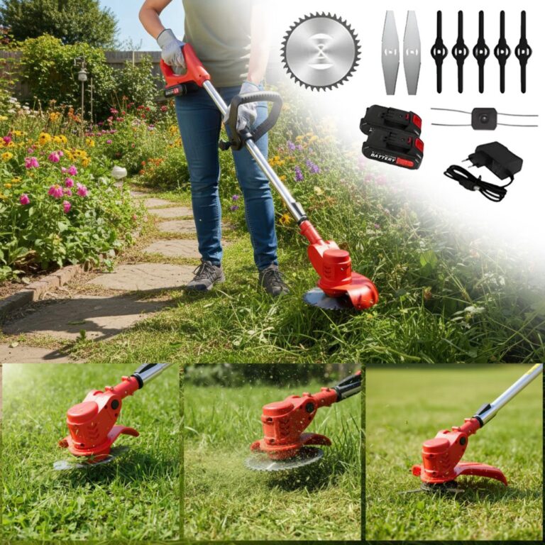 Roçadeira Á Bateria Eletrica Completa 48v Nakasa