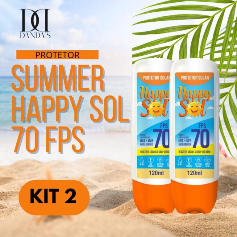 Kit 2 Protetor Solar Fps 70 Facial e Corporal C/ T