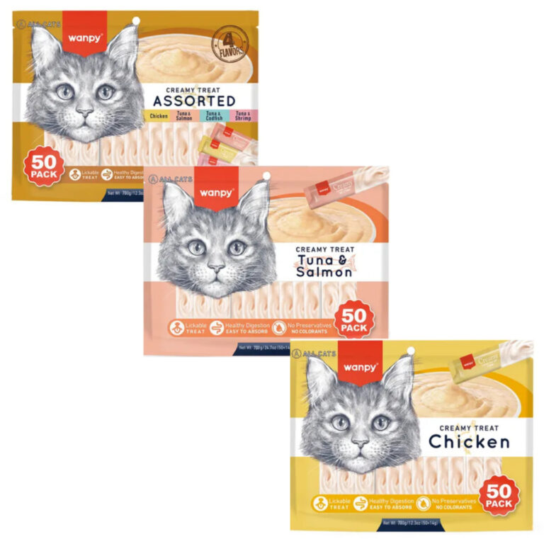 Wanpy Petiscos Truly Creamy Para Gatos Sabores Sor