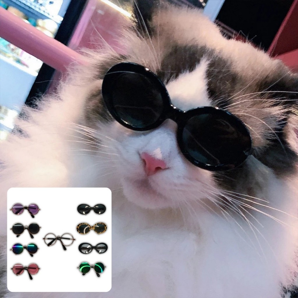 Óculos de Sol Estilosos p/ Pet  Proteção e Charme p/ Cães e Gatos em Várias Cores e Modelos LR-0302