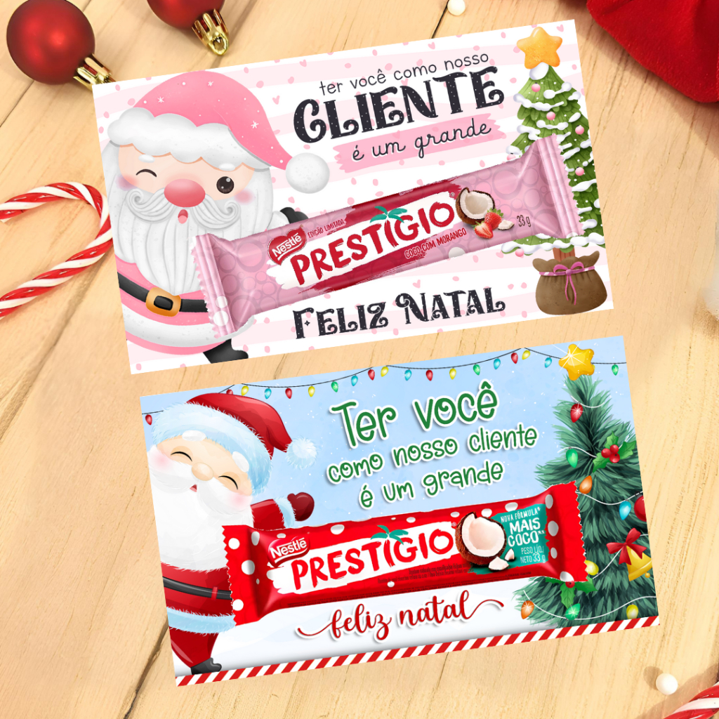 32 Cartões card para Prestígio Natal  Mimo Cliente Natal – Não acompanha o Prestígio