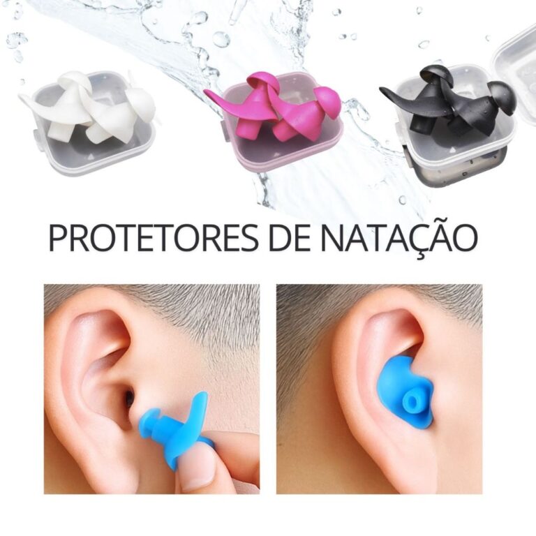 Protetor de Ouvido para Natação Tampão Silicone