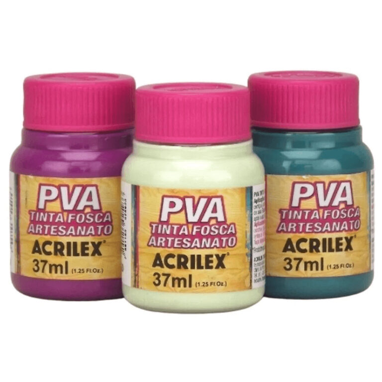 Tinta Pva Fosca Acrilex 37ml para Artesanato Cores