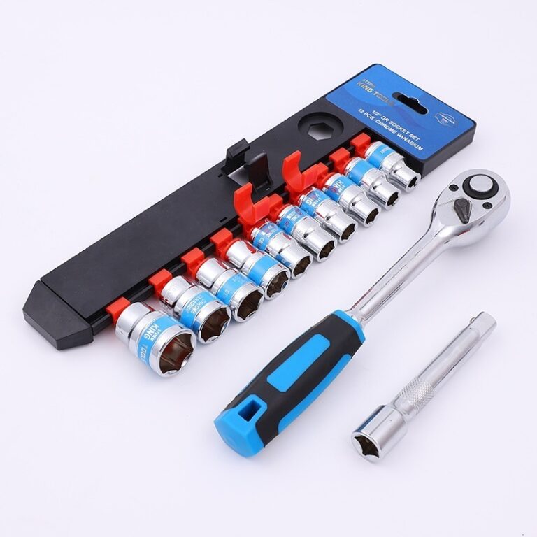 Jogo De Soquete Sextavado 1/2 Catraca 12 Peças co