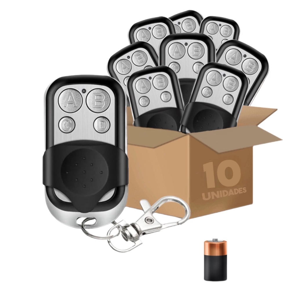 KIT 5 e 10 CONTROLE DE PORTÃO AUTOMATICO CONTROLE PARA ABRIR PORTÃO