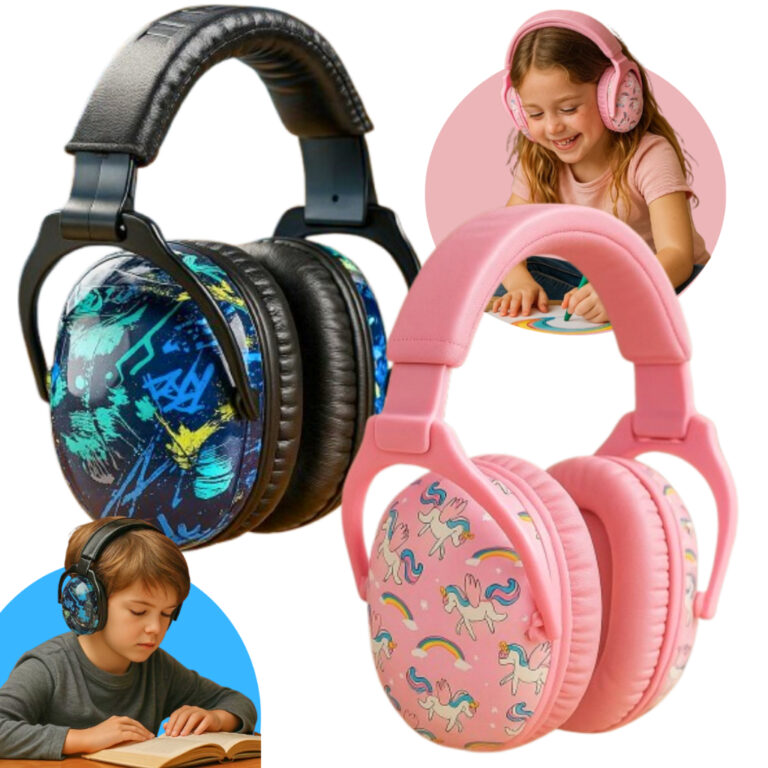 Abafador Autismo Infantil Fone Protetor de Som Ouv