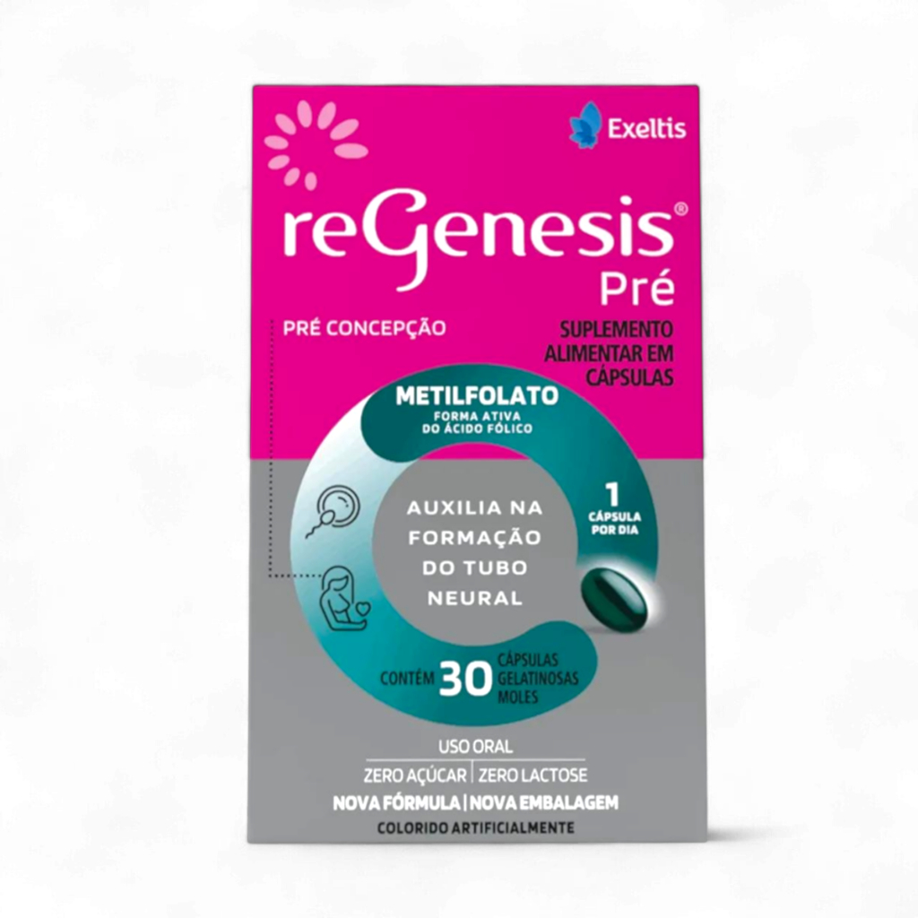 Regenesis Pré – 30 Cápsulas – Suplemento para Pré-Concepção Feminina