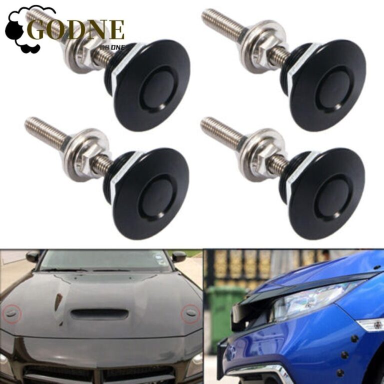 GODNESSFO 2/4pcs Botão De Pressão Preto Acessór