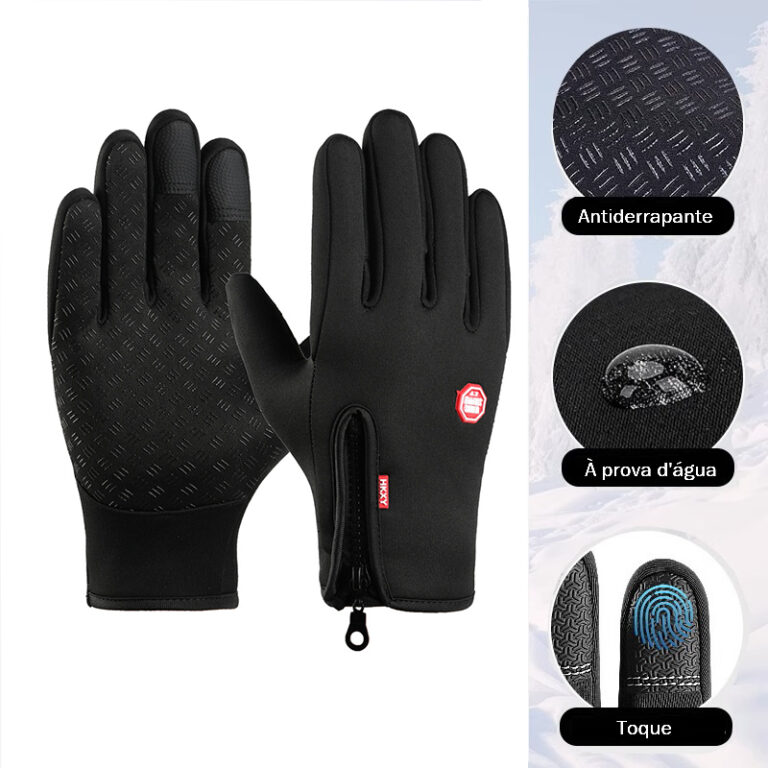 Luvas de motocicleta Moto Impermeável Térmica In